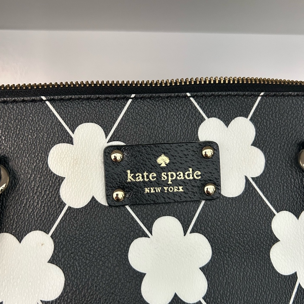 kate spade Black & White Floral Handbag - Picture 2 of 14
